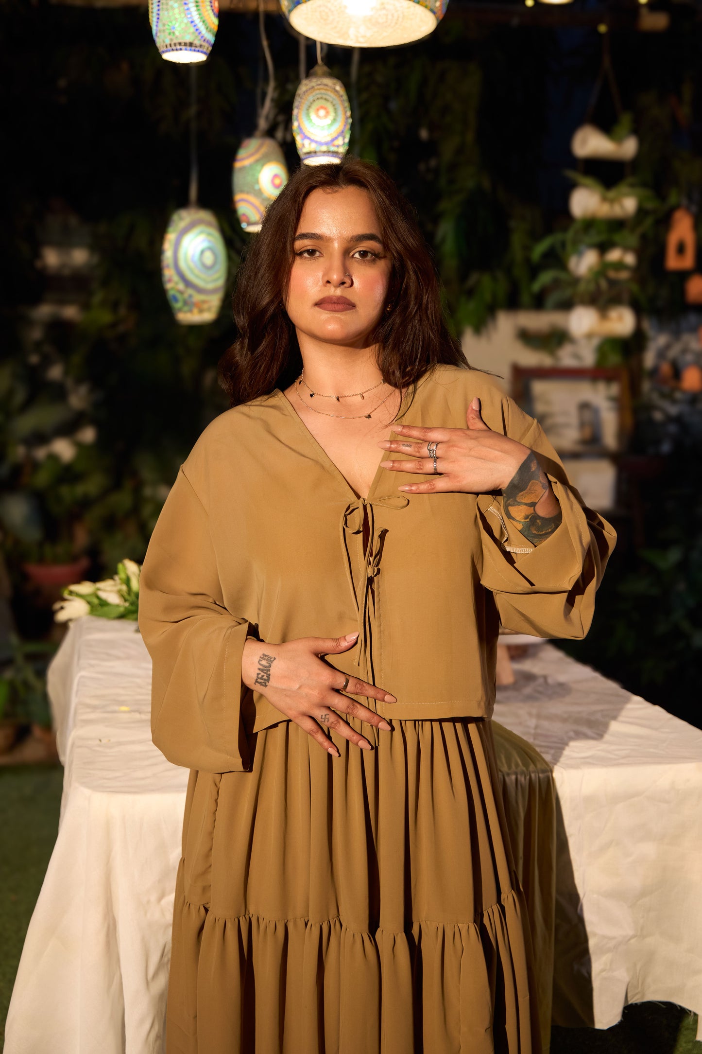 SYKA Golden Hour Skirt Top Set